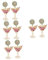 2 Paar -Weinglas-Ohrringe Ohrhänger für Damen Böhmische Ohrringe für Frauen damen ohrringe kolczyki damskie Margarita-Ohrringe für Frauen Ohrringe Ohrschmuck Martini