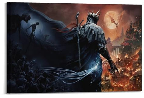 Quem Lords of The Fallen Videospiel-Poster, dekoratives Gemälde, Leinwand-Wandposter und Kunstdruck, modernes Familienschlafzimmer-Dekor-Poster, 40 x 60 cm
