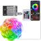 AIJICEAR Battery Powered LED Strip Lights 33FT/10M,RGB Color Changing Flexible Battery Operated LED Lights with APP Controller for Indoor，Outdoor,DIY Decoration