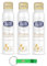 3x Neutro Roberts Deodorante Spray Avena,Deospray für Empfindliche Haut mit Hafer und Milch,Wirksam 48 Stunden Ohne Salze und Alkohol - 150ml + Beni Culinari Kostenloser Schlüsselanhänger