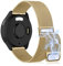 KoGiio 20mm Armband für Garmin Forerunner 165/165 Music/Garmin Vivoactive 5/ Vivomove Trend/Sport/Venu Sq 2 Music, Atmungsaktiv Ersatzarmband, Gewebte Edelstahl Mesh Metall Uhrenarmband - Gold