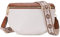 Roulens Kleine Damen Umhängetaschen,Elegant Bauchtasche Damen,Umhängetasche aus Veganes PU Leder,Crossbody Bag Damen,RFID Blockierung Kartenschlitz Brusttasche mit Verstellbar Abnehmbar Breiter Gurt