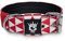 TSPRO Taktisches Hundehalsband, Robustes Halsband für Hunde mit Metallschnallenverschluss, 3,8 cm Breit, Verstellbar und Dick für Mittel bis Großgroße Hunde (Geometrisch L)