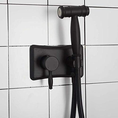 Bathroom Bidet Sprayer Black Cold Hot Water Mixer Spray Shower 2 Function Toilet Bidet Spray Kit