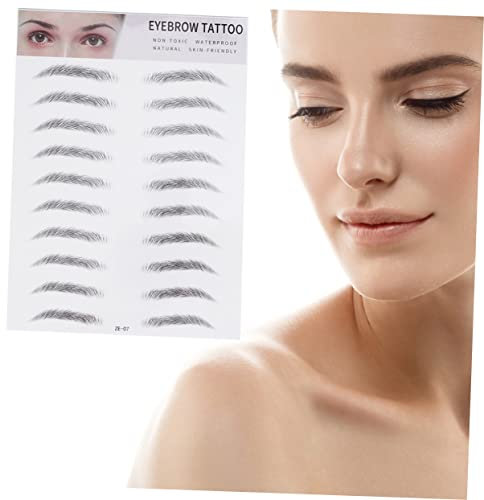 Baluue 2piezas Ceja Artificial Pegatinas Para Cejas Varios Días Para Hombres y Mujeres