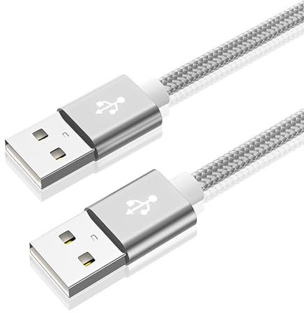 XAGMODSHN Câble d'extension USB 2.0 haute vitesse mâle vers mâle pour transfert de données 480 mbp USB ordinateurs portables