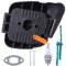 Haishine Filtre à air avec Couvercle de Filtre à air pour débroussailleuses et Coupe-Bordures Stihl FS38 FS45 FS46 FS55 FS55R FS55RC KM55 KM55R HL45 HS45 FC55, remplace 4140 124 2800, 4140 141 0502