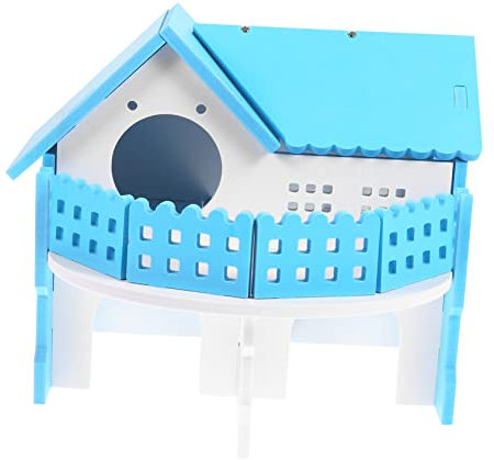 BELLIFFY Hamsterhaus Aus PVC Doppellagig Groß Zum Verstecken Ausruhen Und Kauen Weiß