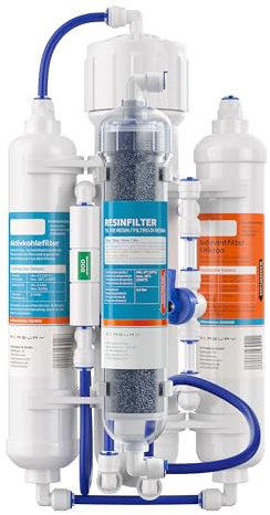 Measury Osmoseanlage Aquarium 380L/Tag + 630 ml RESINFILTER Set - Umkehrosmoseanlage und Reinstwasserfilter