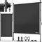 tillvex® Klemmmarkise Senkrechtmarkise 100x310cm Anthrazit mit Handkurbel ohne Bohren | Sichtschutz Ausziehbar & Blickdicht | Vertikalmarkise Balkon Terrasse Garten | Sichtschutzrollo Wetterfest