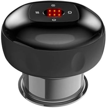 Vitavix Anti-Cellulite-Schröpfmassagegerät, Vitavix Schröpfgerät Elektrisch Infrarot, Vakuum Guasha-Gerät, Elektrische Schröpf-Massage, Individuell Anpassbare Saugkraft (Schwarz, 1-Packung)