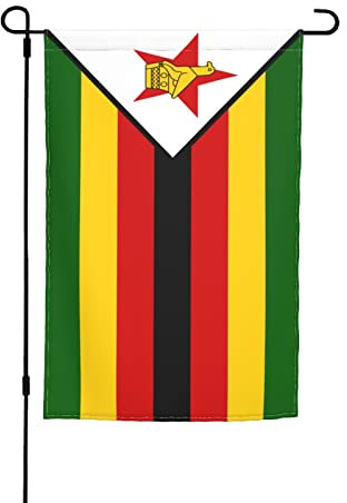Bandiera bifacciale dello Zimbabwe, bandiera da giardino, 12x18 pollici, bandiera stagionale per fattoria, cortile, casa, decorazione per esterni