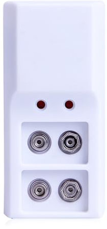Adaptador de carga de batería de 9 V de alta eficiencia, base de carga de 2 canales para 1-2 pilas recargables de 9 V