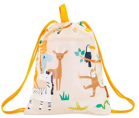 Miniland - Mochila Saco Infantil, Mochila Impermeable para Niños, Resistentes, Cómodas y Divertidas