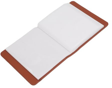 Vintage Leder -Cover Fotoalbum, Personalisierte 72 Transparente Innenseiten Instant Kamera Foto Album 288 Fotos Nicht -Slip für Babypartys (BROWN)