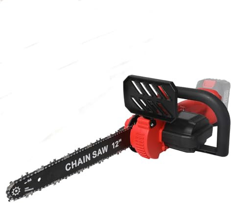 Brushless Tronçonneuse avec Batterie,SK9 Tronconneuse Electrique,12 pouces Scie à Chaîne électrique sans Fil,Scie à Chaîne Manuelle sans Fil avec Verrouillage de Sécurité (Sans Batterie)