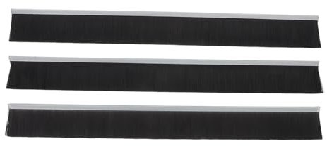 3 Stück Nylon Dichtungsbürste für Briefkasten, Wetterfest, Schwarz | Briefkasten und Postfach, zur Staub und Schmutzabwehr, Zuhause im Büro, Metallborsten