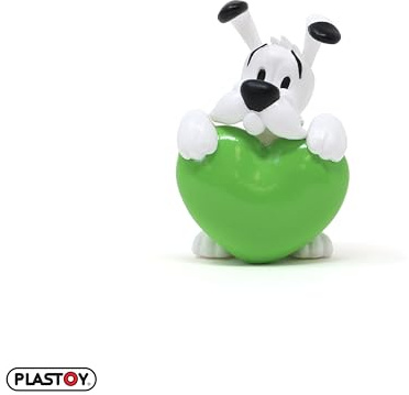Plastoy Astérix Figur Idéfix grünes Herz - PVC - 5 cm