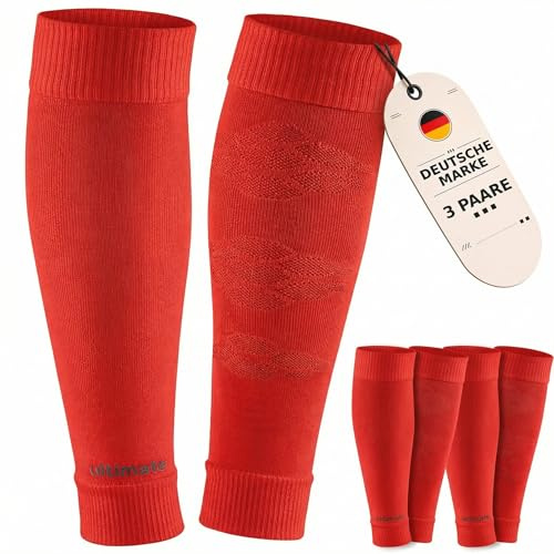 as ULTIMATE Tubes 3 Paar Fußball Stutzen für Herren Damen und Kinder - Fussball Sleeves für Sportsocken - football Kniestrümpfe - atmungsaktive Fußballstutzen - Fußball Zubehör