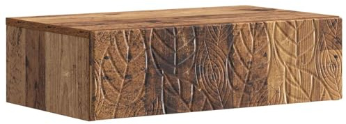 Mhdvray Table d'Appoint Murale Moderne en Bois d'Ingénierie, Console Suspendue avec Tiroir de Rangement pour Salon ou Entrée, Style Vintage et Gain de Place, 87,5 x 34,5 x 17 cm