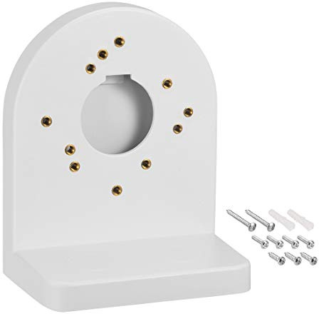 sourcing map Dome Camera Mounting Bracket Indoor Outdoor ABS Wall Mount Camera Bracket with Screws 65mm Height for Home Surveillance System