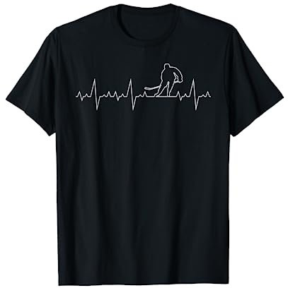 Herzschlag Herzfrequenz Eishockey Spieler I Hockey T-Shirt