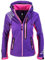 Rock Creek Damen Softshell Jacke Windbreaker Regenjacke Übergangsjacke Softshelljacke Damenjacke Regenmantel Outdoorjacke Kapuze D-402 Viollet S