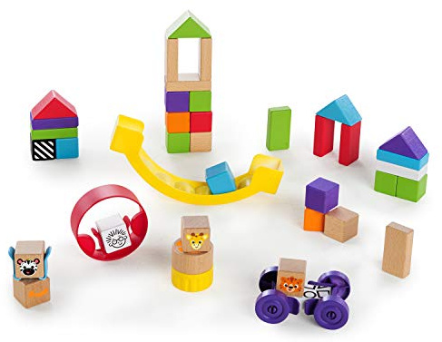 Baby Einstein by Hape E11873 - Multifunktionsbausteine Set, Mehrfarbig