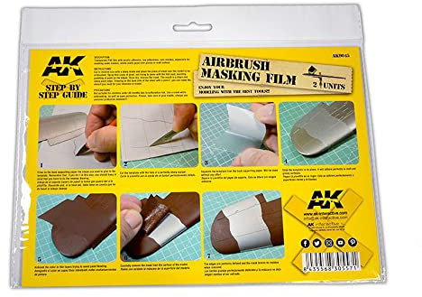 AK Interactive AK9045 Film de Masquage pour Aérographe (2 unités Format A4)
