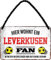 schilderkreis24 – Blechschild Lustiger Spruch Deko Artikel Sport Verein Geschenkidee Männer Club Fußball (Hier wohnt ein Leverkusen Fan 18x12cm)