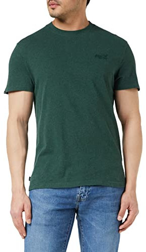 Superdry Men's Vintage Logo Emb Tee T-Shirt, Buck Green Marl, M