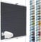 SchattenFreude Waben-Plissee für Fenster | 100% verdunkelnd/Blackout | Mit Klemm-Haltern | Klemmfix ohne Bohren | Dunkelanthrazit (Weiße Rückseite), Breite: 60cm x Höhe: 130cm