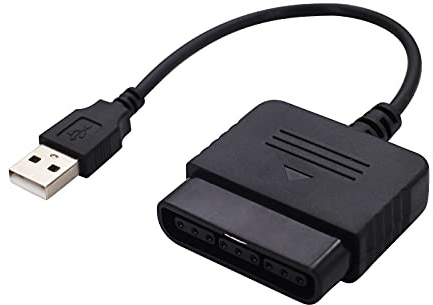 SEEU. AGAIN Cavo USB PS2 a PS3 Video Game Controller Adattatore Convertitore Compatibile con PS2 PS3 PC Playstation 2 Playstation 3