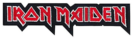 C&D Visionary Iron Maiden Logo Patch, Red, Black