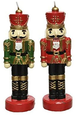 Kaemingk Kerze Nussknacker 20 cm grün/rot - 1 Stück sortiert