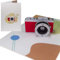 Sweetpopup® 3D Pop Up Karte Glückwunschkarte Geburtstagskarte Grußkarte Glückwunsch Geburtstag Reisende Fotograf | Geschenkkarte Gutschein Urlaub Reise Erinnerung | Klappkarte Kamera, Fotoapparat, 066