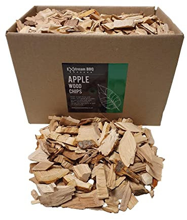 Exstream Copeaux de bois pour barbecue - Plus de 16 saveurs exceptionnelles en 1, 5 et 10 litres - Pomme - 5 litres