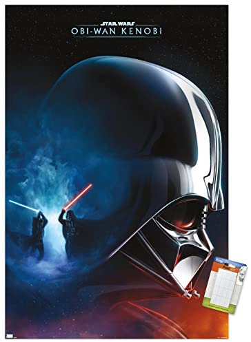 Trends International Star Wars: Obi-Wan Kenobi – Darth Vader Collage Wandposter, 37,4 x 56,8 cm, Premium-Poster und Passepartout