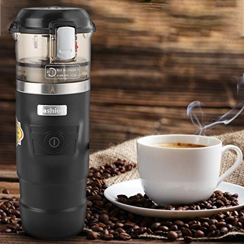 TOTITOM Macchina da caffè Portatile per Auto 12V Macchina da caffè elettrica Accendisigari Alimentatore Moka Pentola Fornello Macchina per Il caffè Macchina per caffè Espresso Regalo di San Valentino