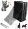 12PC Tapis Anti-Chat avec Pointes,40 * 20cm Tapis de Dissuasion répulsif pour Chat Chien Animal,avec 8 Ancrages au Sol en Forme de U, Répulsif Chats Chiens Naturel & Écologique pour Jardin, Clôtures