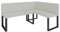 Eckbank Akiko Metal - Eckbankgruppe für Ihrem Esszimmer, Küche modern, Sitzecke, Essecke. Perfekt für Küche, Büro und Rezeption. Solide und Starke Verarbeitung. (INARI 22, 196x142cm rechts)