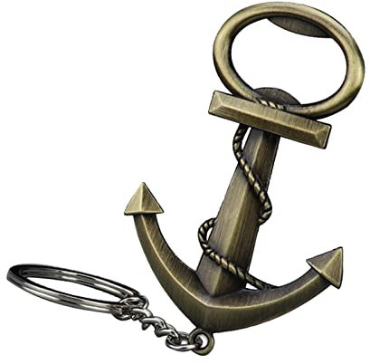 Bottle Opener Keyring Creative Beer Opener Metal Anchor Keyring Pendant for Daily Use and Gift