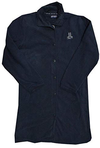 Russo Tessuti #Vestaglia Micropile Pile Donna Lancetti Giacca Camera Felpa Cappuccio Cerniera-Blu-L