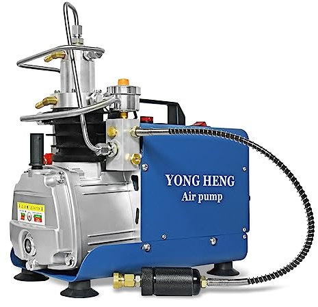 YONGHENG 4500Psi Pcp Compresor de Aire,Bomba de Alta Presión,Versión Auto-Stop con Filtro Separador de Agua-Aceite Incorporado,para Llenado de Pistola de Aire Rifle de Buceo 220V