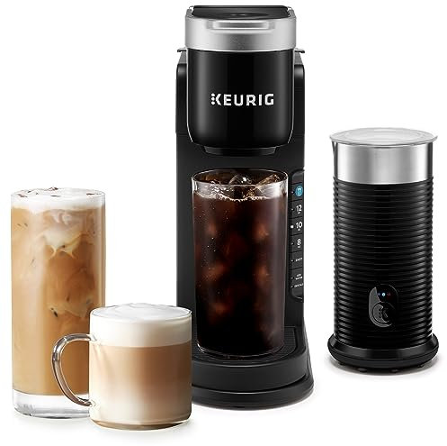 WIAONE Keurig K-Café Barista Bar Single Serve Coffee Maker and Frother, Black
