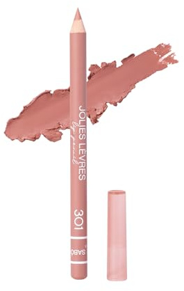 Vivienne Sabo - Lip Pencil Crayon Contour Jolies Levres 301 Natur Rosa – cremiger Lippenkonturenstift für präzise Konturen, leicht verblendbar, verlängert die Haltbarkeit von Lippenstift und Gloss