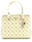 GUESS Damen Handtasche Noelle Cream Logo