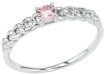 Amor Ring 925 Sterling Silber Damen Ringe, mit Zirkonia synth., Silber, Kommt in Schmuck Geschenk Box, 2037272