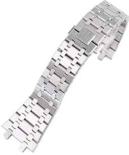 UsmAsk 26 mm Armband aus 316L-Edelstahl, passend for AP 15400 Audemars Piguet Royal Oak GA2100 2110, Herren-Uhrenarmband