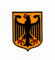 Deutschland Bundesadler Wappen Aufnäher zum aufbügeln oder aufnähen Bügelbild Aufbügler für Kleidung gestickter Bügelpatch Applikation Adler Patch Größe 5,9 x 7,8 cm